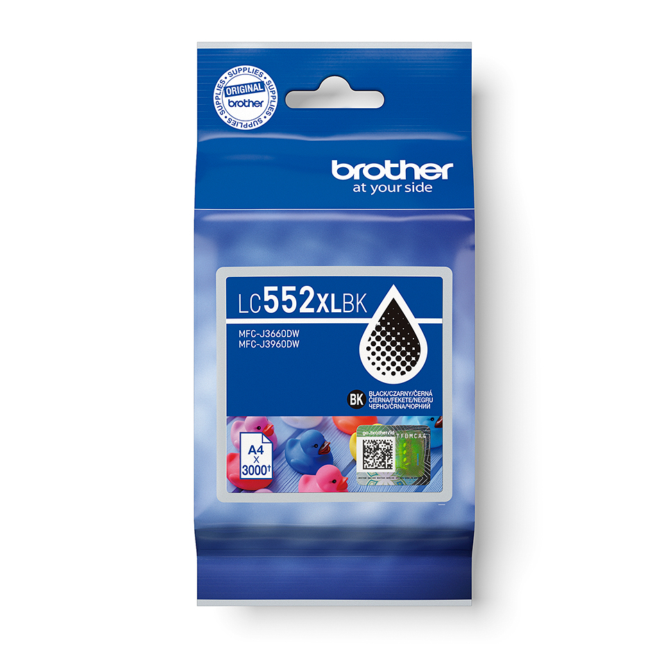 Brother LC552XLBK (inkoust black, 3000 str.)