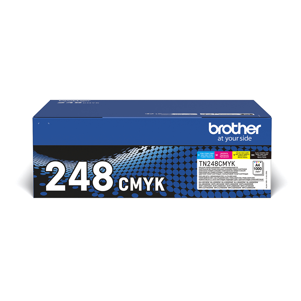 Brother - TN248VAL, toner sada CMYK (4x1000 stran)