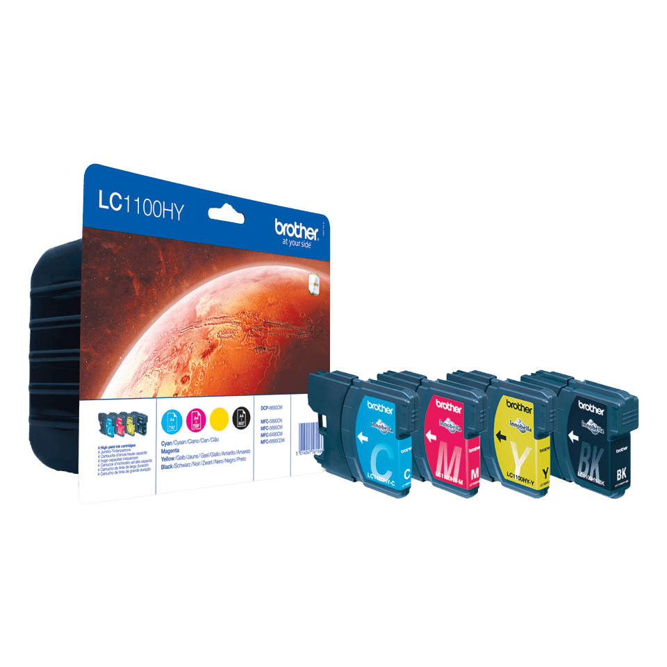 Brother LC-1100HY sada inkoustů - black, magenta, yellow, cyan