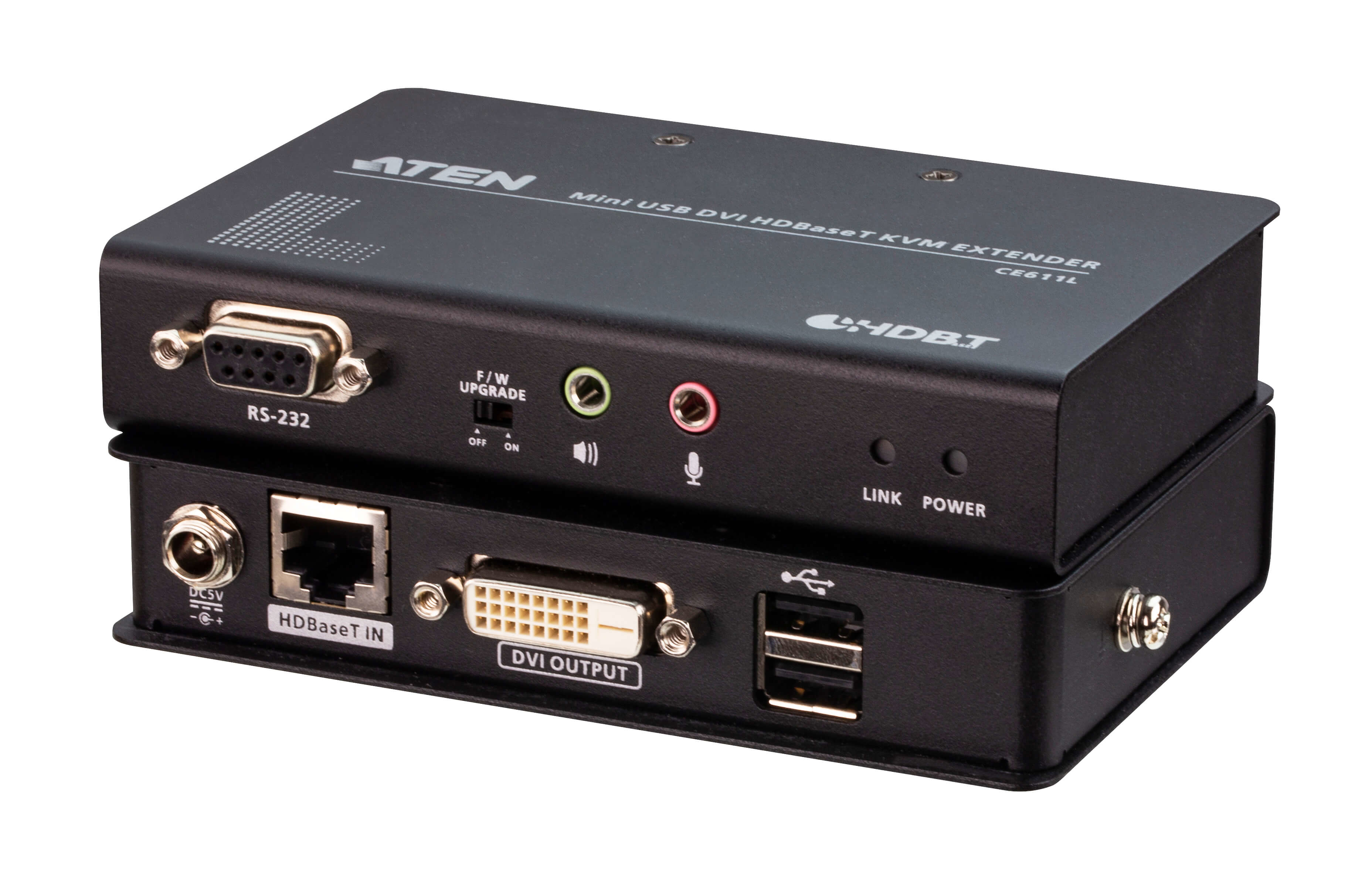 ATEN CE611 Mini USB DVI HDBaseT KVM Extender (1920 x 1200@100m)