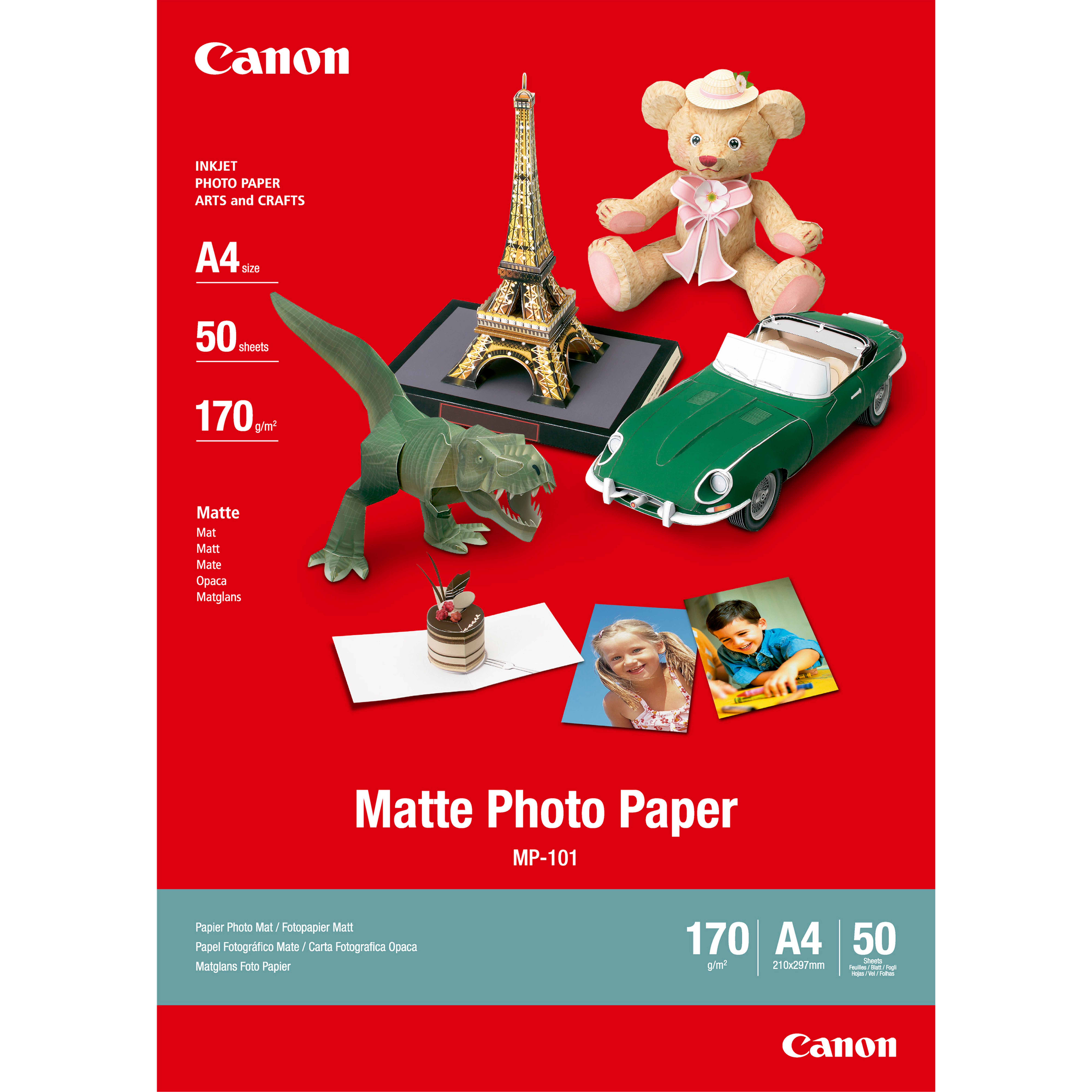 Canon fotopapír MP-101 - A4 - 170g/m2 - 50 listů - matný
