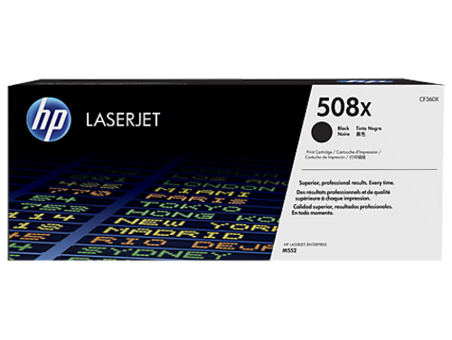 HP CF360X black toner č.508X velký cca 12500 str. (HP CLJ M552, M553, černá, ColorSphere 3 Jetintelligence )