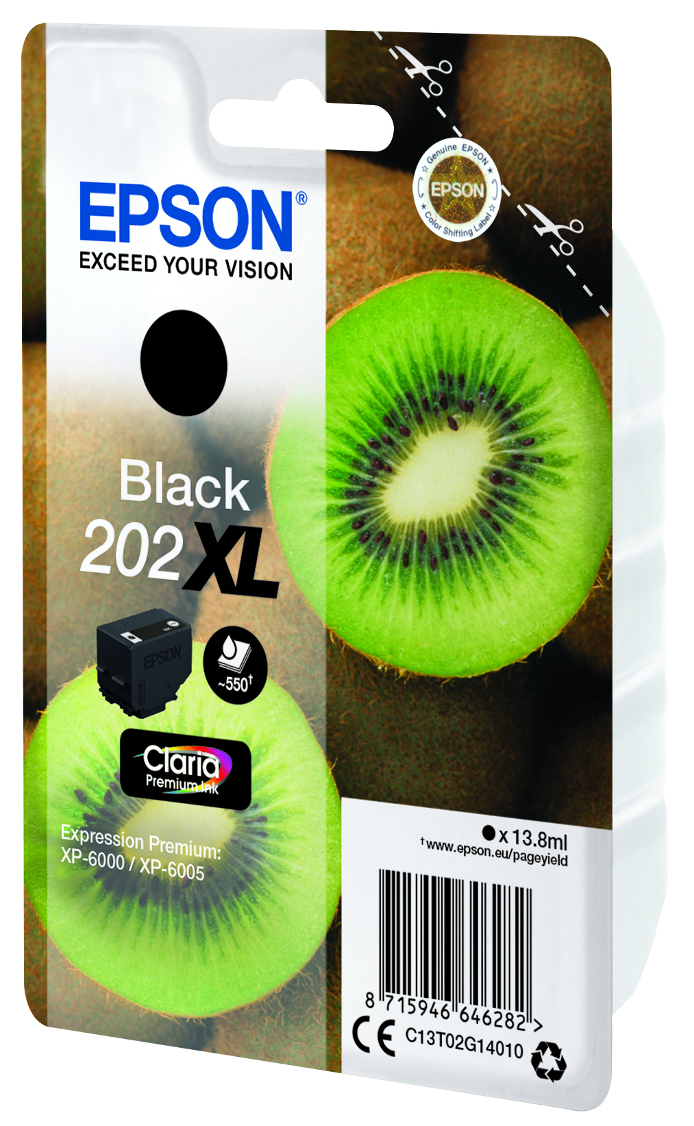 EPSON cartridge T02G1 black XL (kiwi)