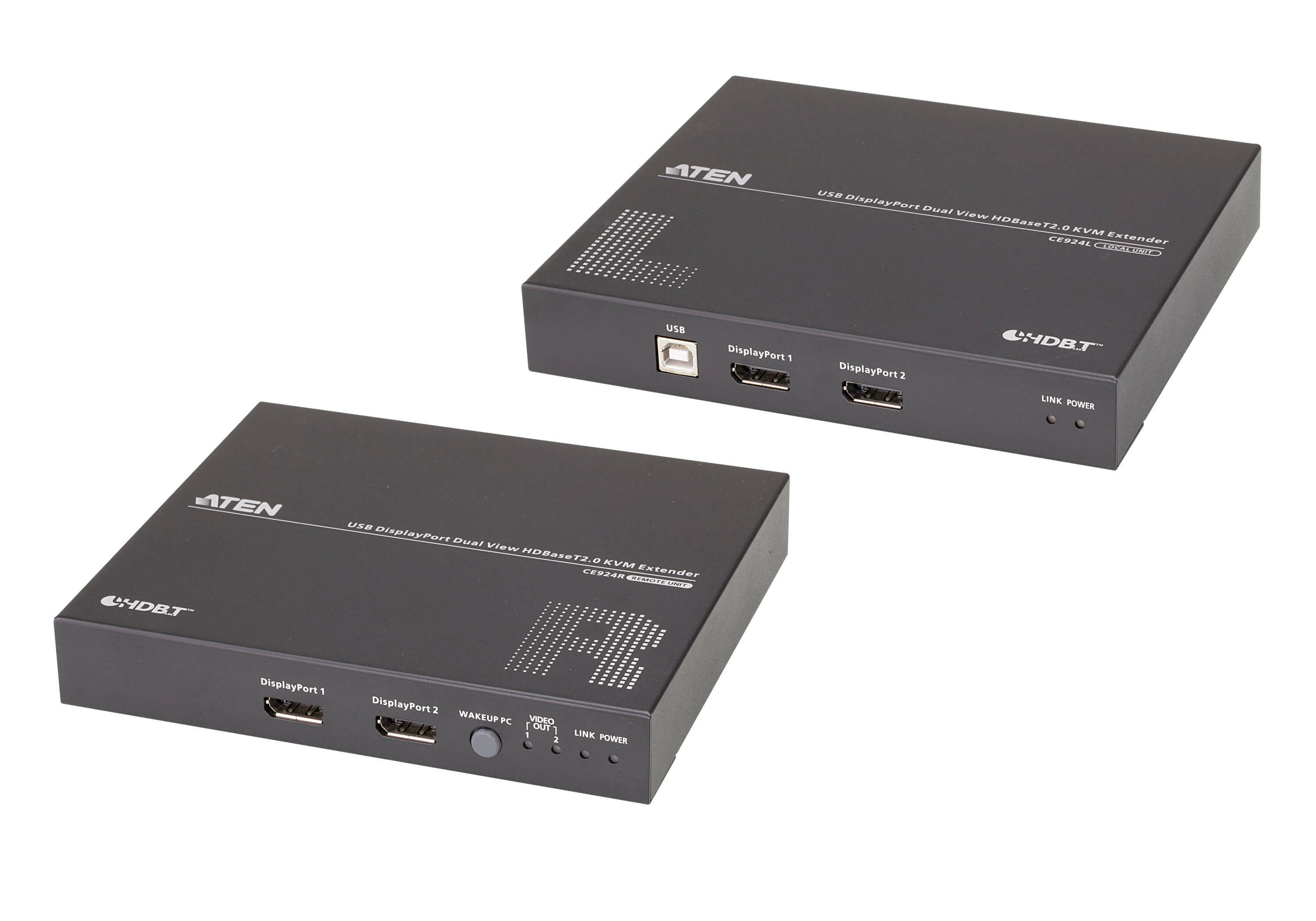 ATEN USB DisplayPort Dual View HDBaseT 2.0 KVM Extender (4K@100 m)