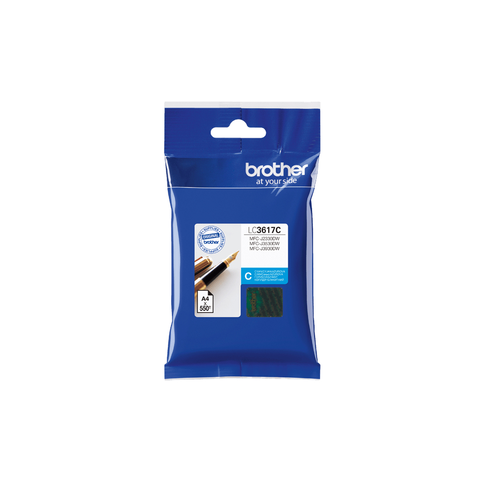 Brother LC-3617C (inkoust cyan, 550 str. @ 5% draft)