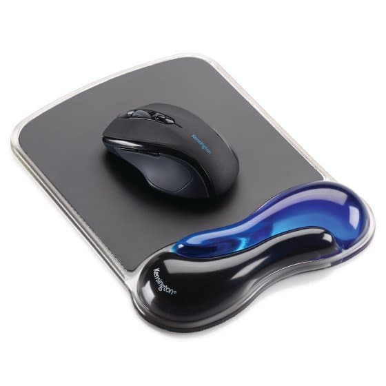 Kensington podložka pod myš Duo Gel Mouse Pad - černo-modrá