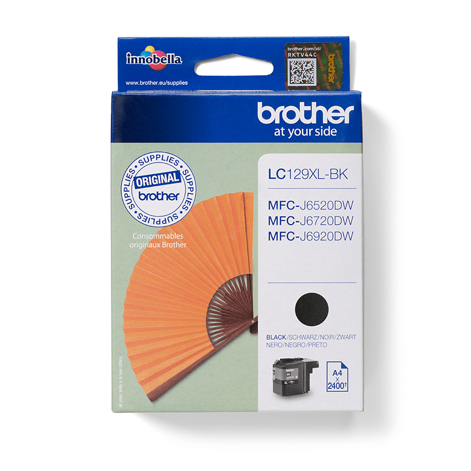 Brother LC-129XLBK (inkoust black,2400 str.@ 5% draft)
