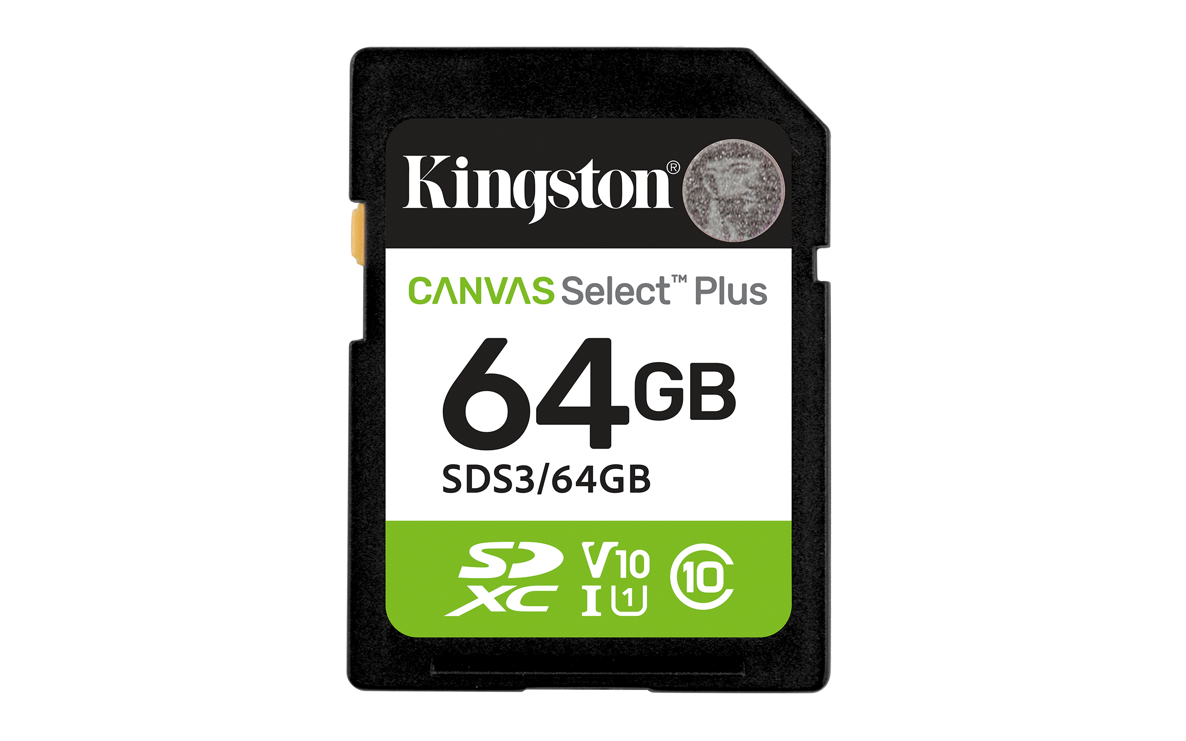KINGSTON 64GB SDXC CANVAS Plus Class10 UHS-I 100MB/s Read Flash Card Gen3