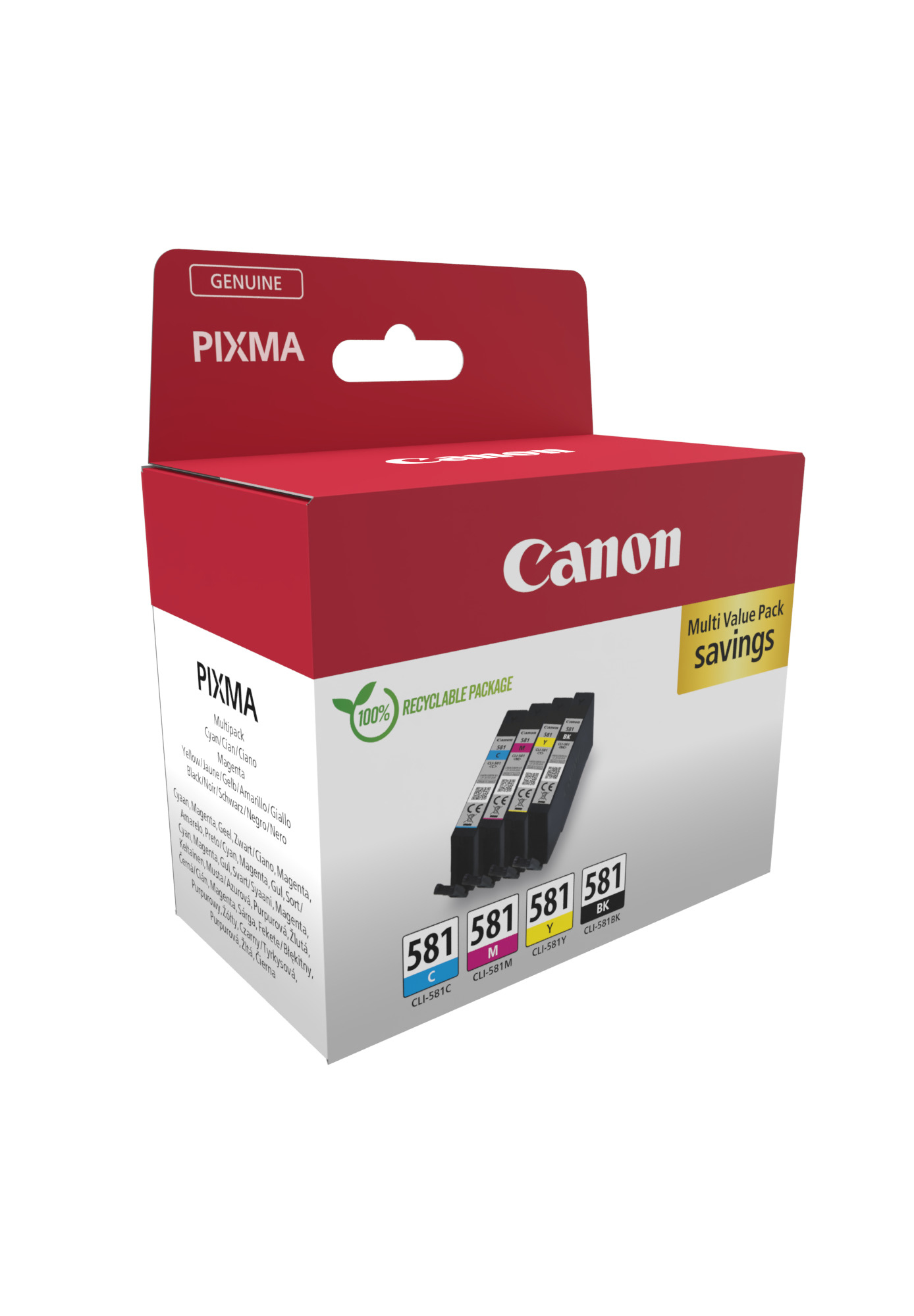 Canon cartridge INK CLI-581 BK/C/M/Y MULTI / 4x5,6ml