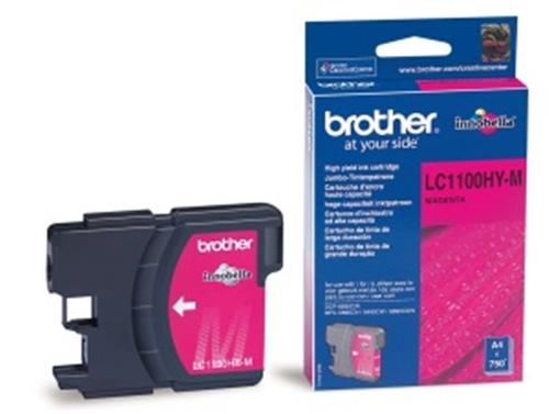 BROTHER LC-1100HY-M originální náplň purpurová - 750 stran