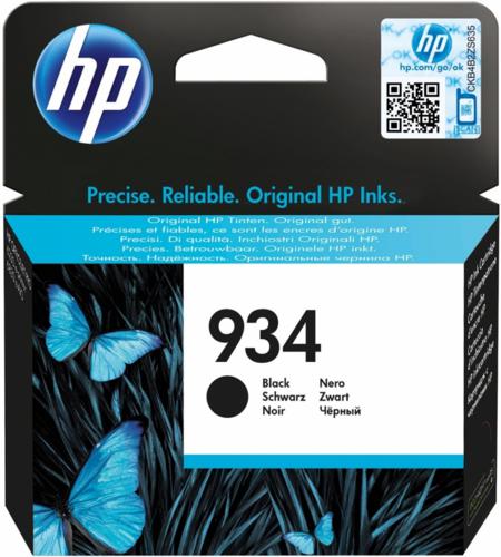 HP C2P19AE originální černá náplň č.934 černá malá cca 400 stran (pro HP OfficeJet 6830, 6820, 6220, 6230)