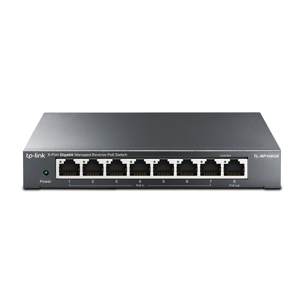 TP-LINK TL-RP108GE 8-Port Gigabit Managed Reverse PoE Switch verze UN/2.0
