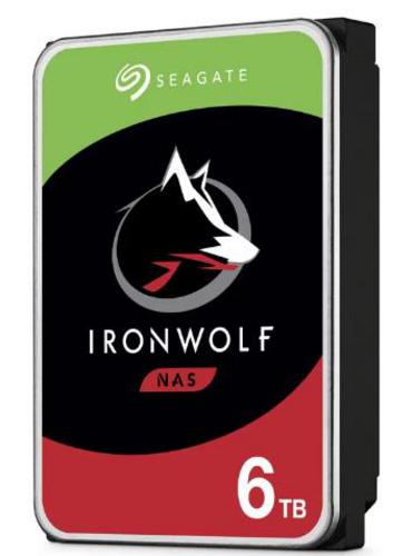 SEAGATE ST6000VN006 hdd IronWolf 6TB CMR 5400rpm 256MB NAS HDD 24x7 1-8bay 202MB/s 3.5 RAID SATA3-6Gbps