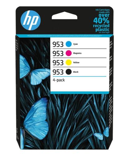 HP 6ZC69AE náplně č.953 CMYK (4pack = černá + CMY) (pro OfficeJet Pro 7720, 7740, 8210, 8710,8715, 8720,8725, 8730, 8740)