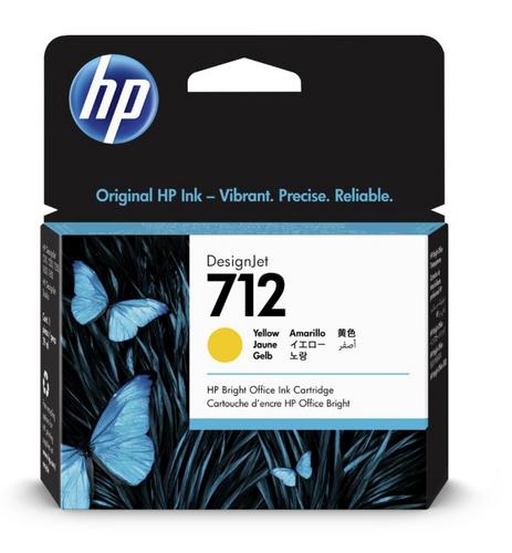 HP 3ED69A náplň č.712 žlutá 29ml (yellow, pro DesignJet T210, T230, T250)