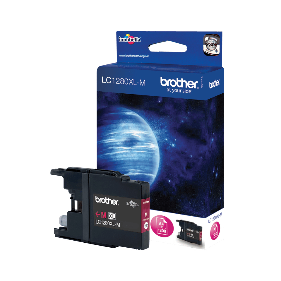 Brother LC-1280XLM (ink. magenta, 1200 str. @ 5%)