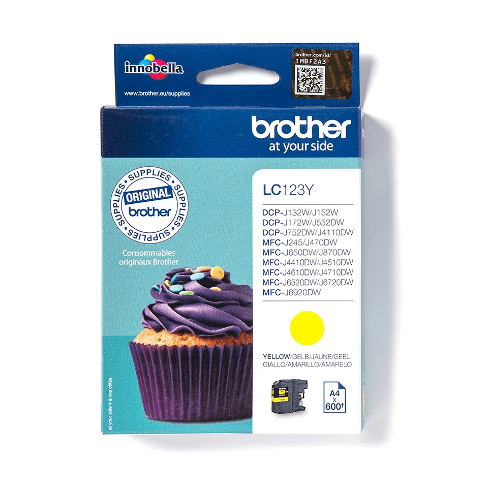 Brother LC-123Y – žlutá