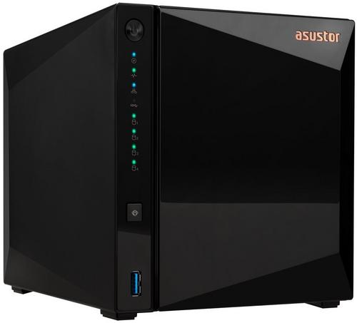 ASUSTOR DRIVESTOR 4 PRO (AS3304T v2) datové úložiště NAS, 4× 2,5"/3,5" SATA III, quad-core 1,7GHz, 2GB DDR4, 1× 2,5GbE LAN, 3× USB 3.2 Gen1, WOW