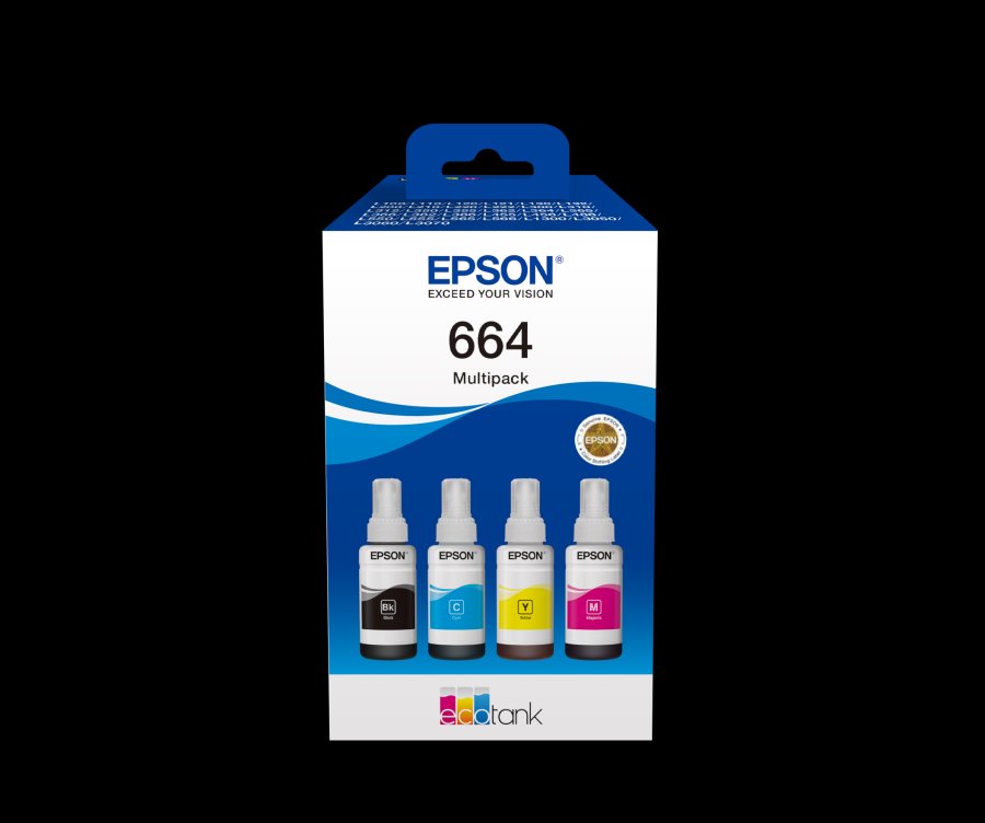 Epson T6646 – černá, azurová, purpurová, žlutá