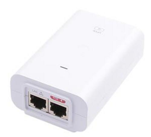 UBIQUITI PoE U-POE-af - Gigabitový PoE Injektor 48V/0.5A (24W) - bílý