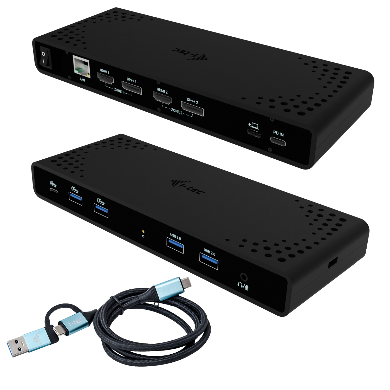 I-tec Universal Dual 4K Display Docking Station, Power Delivery 85W