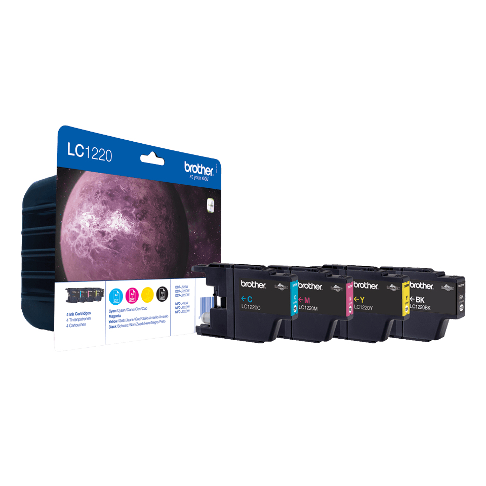 Brother LC-1220 sada inkoustů - black, magenta, yellow, cyan
