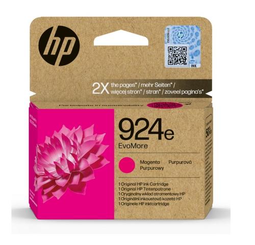 HP 4K0U8NE originální náplň purpurová č.924e magenta cca 800 stran (magenta, pro HP OfficeJet 8122e, 8132e)