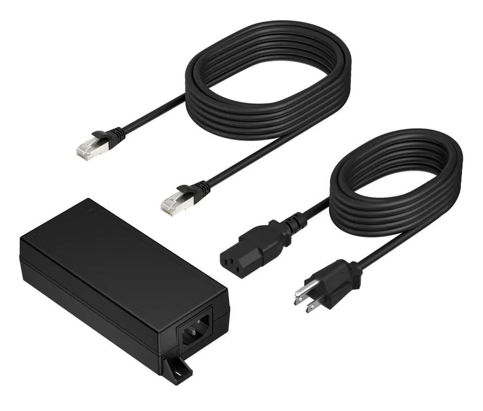 Poly PoE++ 65W 2.5G Adapter with 3.66m CAT6A Cable and Power Cord