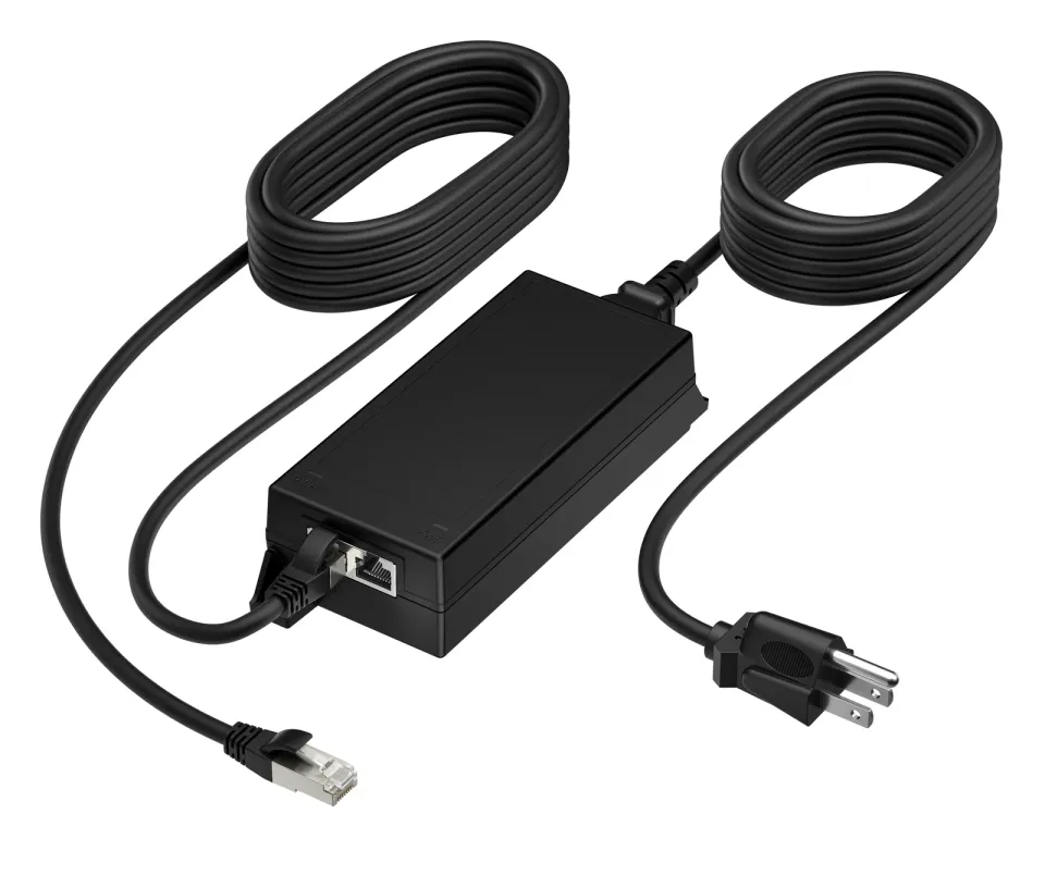 Poly PoE++ 65W 2.5G Adapter with 3.66m CAT6A Cable and Power Cord