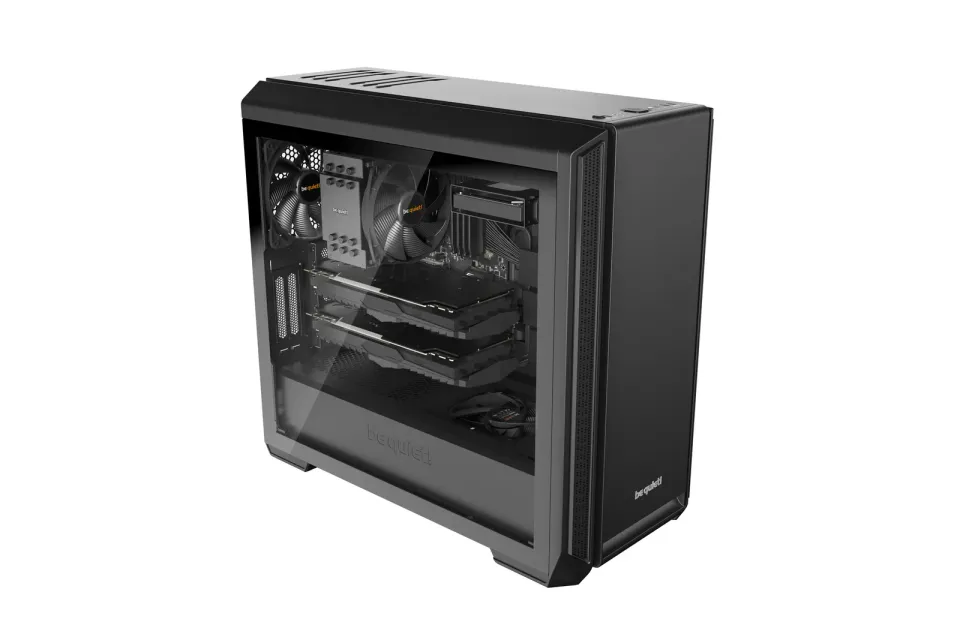 Be quiet! skříň SILENT BASE 601 Window / MidT / bez zdroje / 1x USB2.0 + 2x USB3.0 / průhledná bočnice / černá