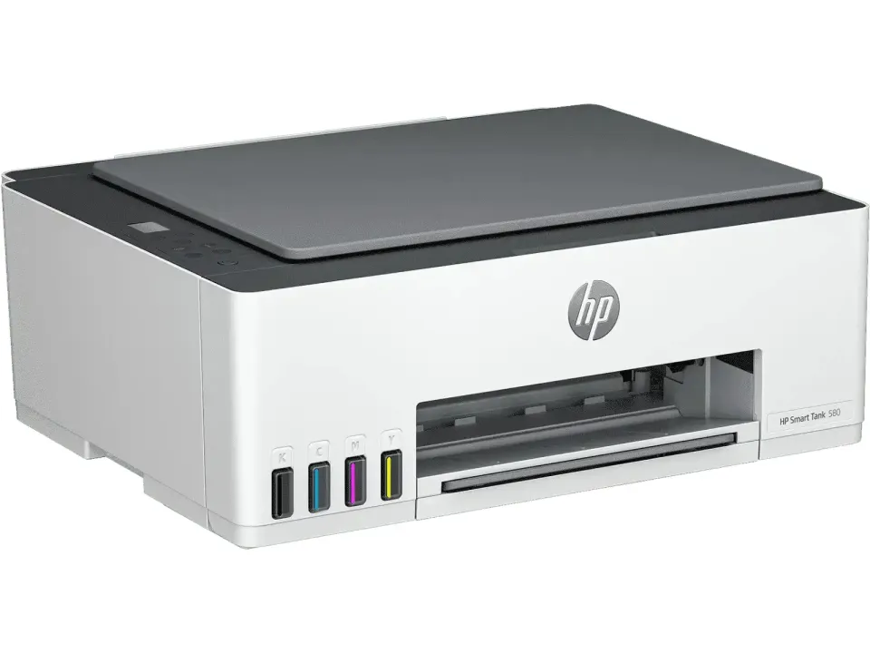 HP Smart Tank 580 – tanková multifunkce A4 3 v 1, Wi-Fi a Wi-Fi Direct, tisk z mobilu, inkoust v balení
