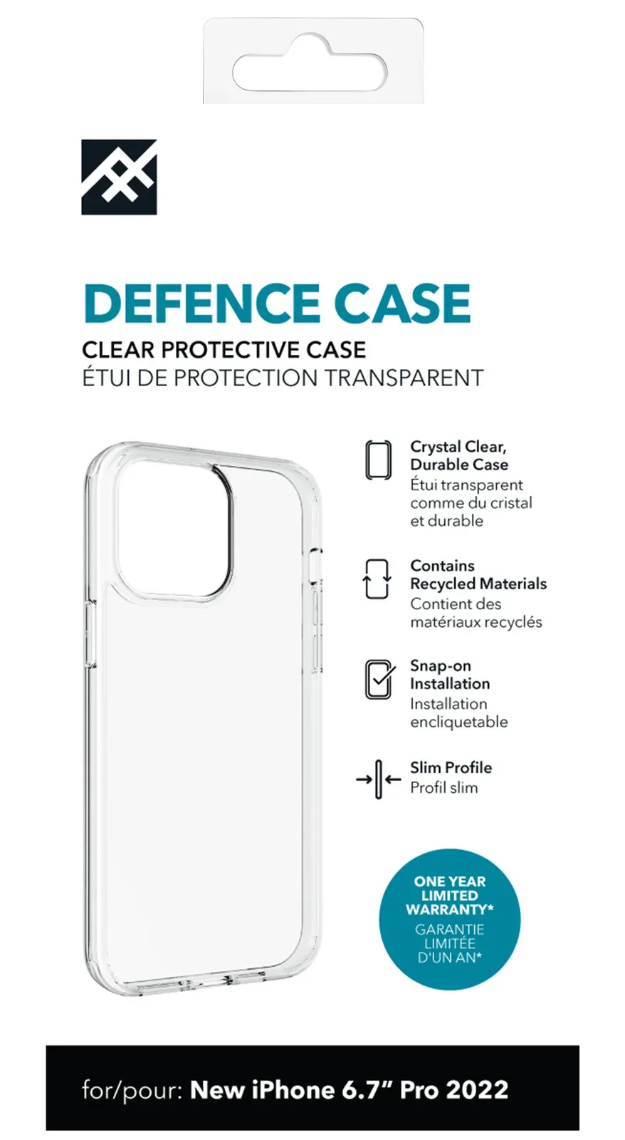 ZAGG Kryt Defence iPhone 14 Pro Max průhledný