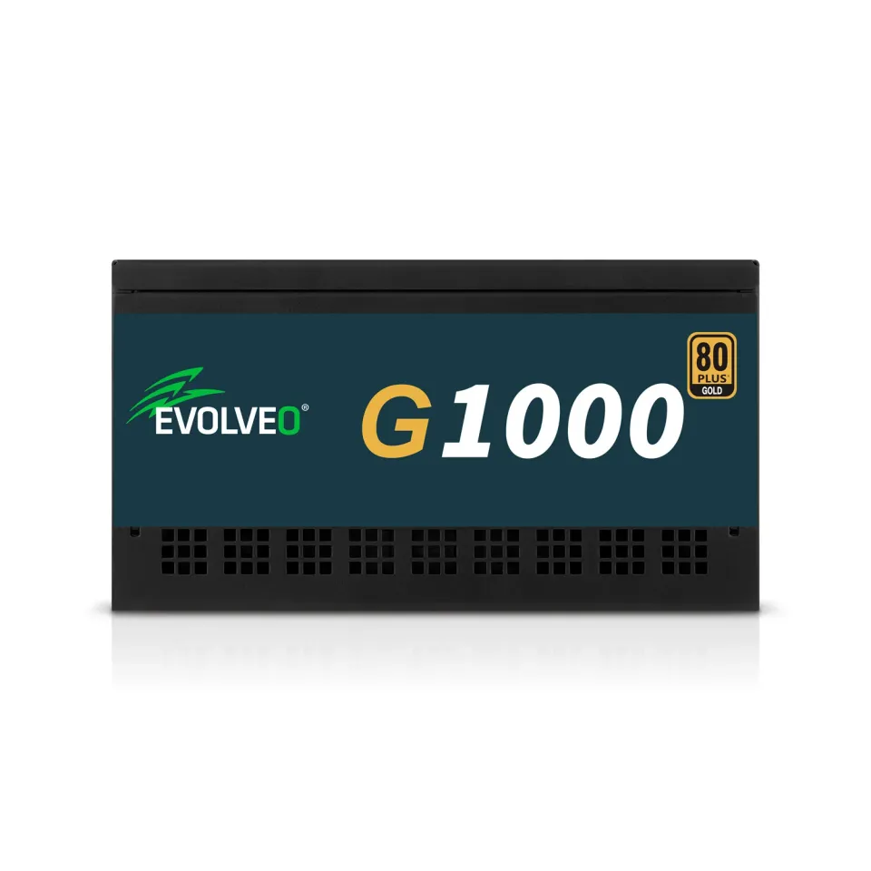 EVOLVEO G1000 zdroj 1000W, 80+ GOLD, ATX 3.1, PCIe 5.1, aPFC, 140mm ventilátor,