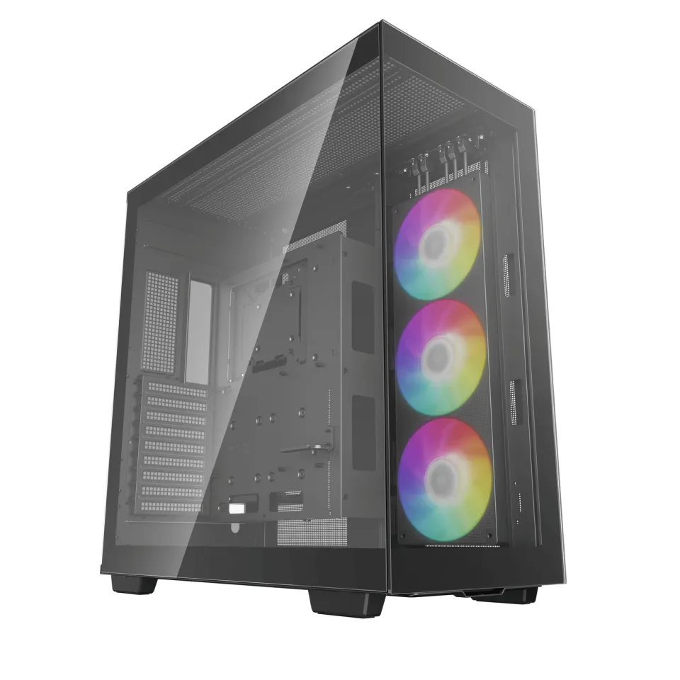 DEEPCOOL skříň CH780 / ATX / 420 mm fan ARGB / 4xUSB 3.0 / USB-C / prosklená / černá