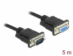 Delock Sériový kabel rozhraní RS-232 Sub-D9, ze zástrčkového na zásuvkový, délky (86598)