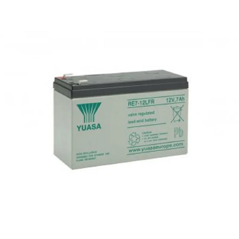 Fukawa YUASA RE7-12LFR (12V; 7Ah; faston F2-6,3mm; životnost 6-9let)