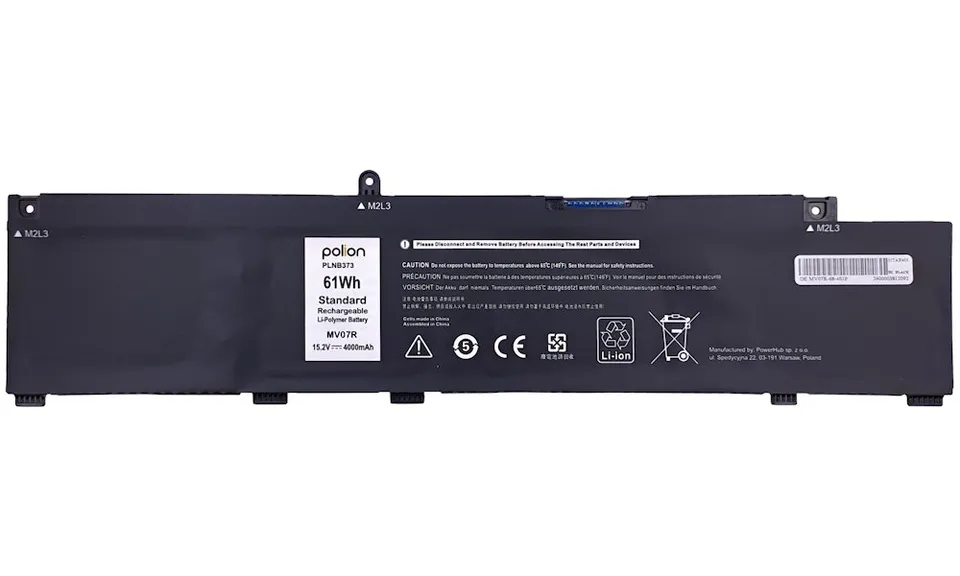 TRX Baterie Polion MV07R pro notebooky DELL G3 15 3700 3790 G5 15 5500 5505 - Li-Pol 4000mAh 61Wh/ neoriginální