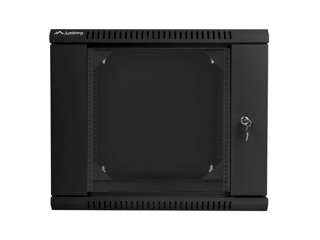 LANBERG RACKOVÁ SKŘÍŇ 19" DVOUDÍLNÁ NÁSTĚNNÁ 9U/600X600 (FLAT PACK) ČERNÁ