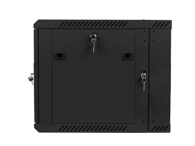 LANBERG RACKOVÁ SKŘÍŇ 19" DVOUDÍLNÁ NÁSTĚNNÁ 9U/600X600 (FLAT PACK) ČERNÁ