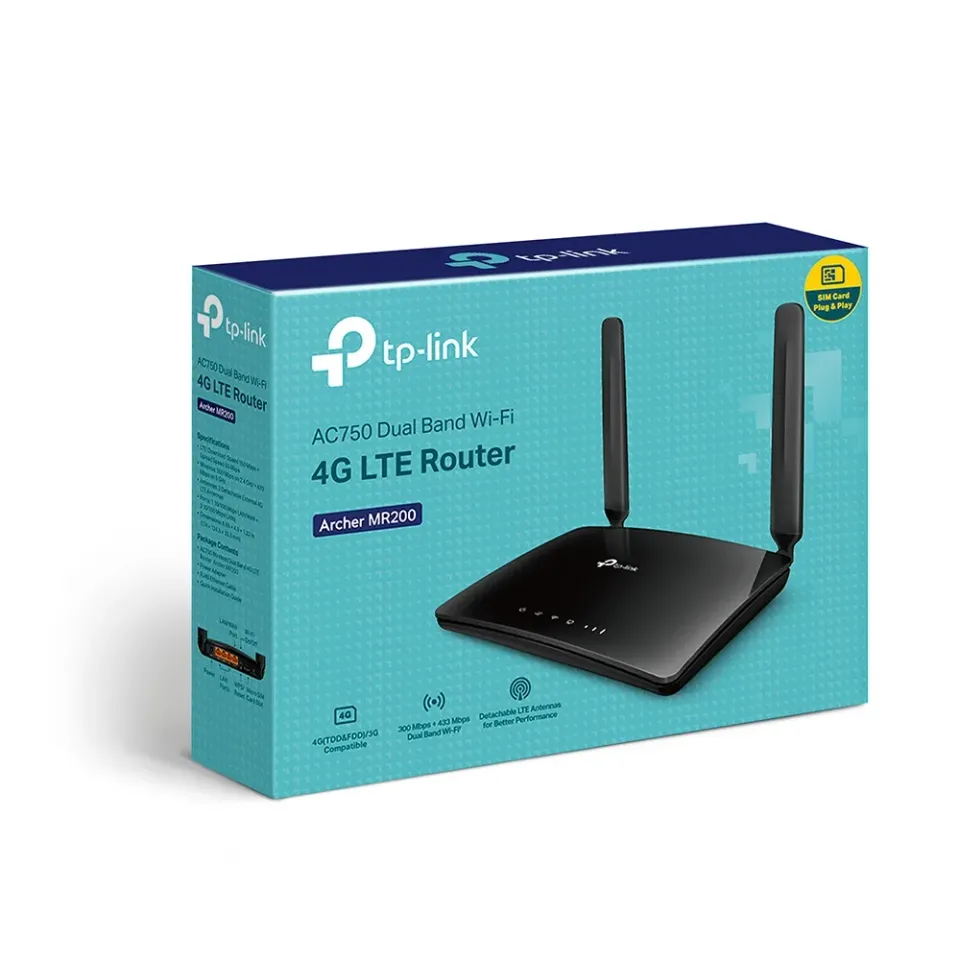 TP-LINK Archer MR200 WiFi AC750Mbps 3G/4G LTE router