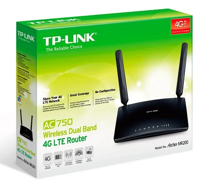 TP-LINK Archer MR200 WiFi AC750Mbps 3G/4G LTE router