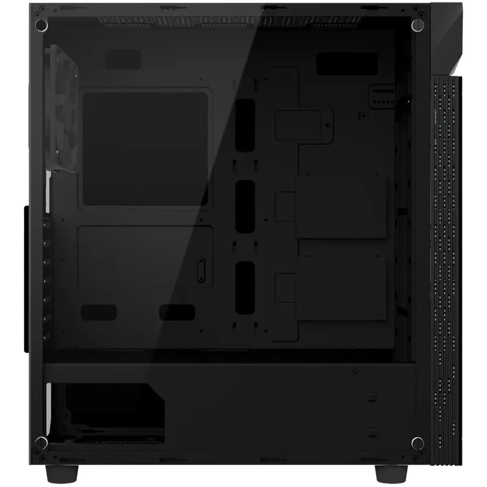 GIGABYTE skrín case GB-C200G, RGB Lighting, bez zdroje, transparentní bok, Mid t
