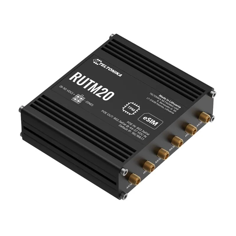 Teltonika RUTM20 Průmyslový 5G Wi-Fi Router, eSIM