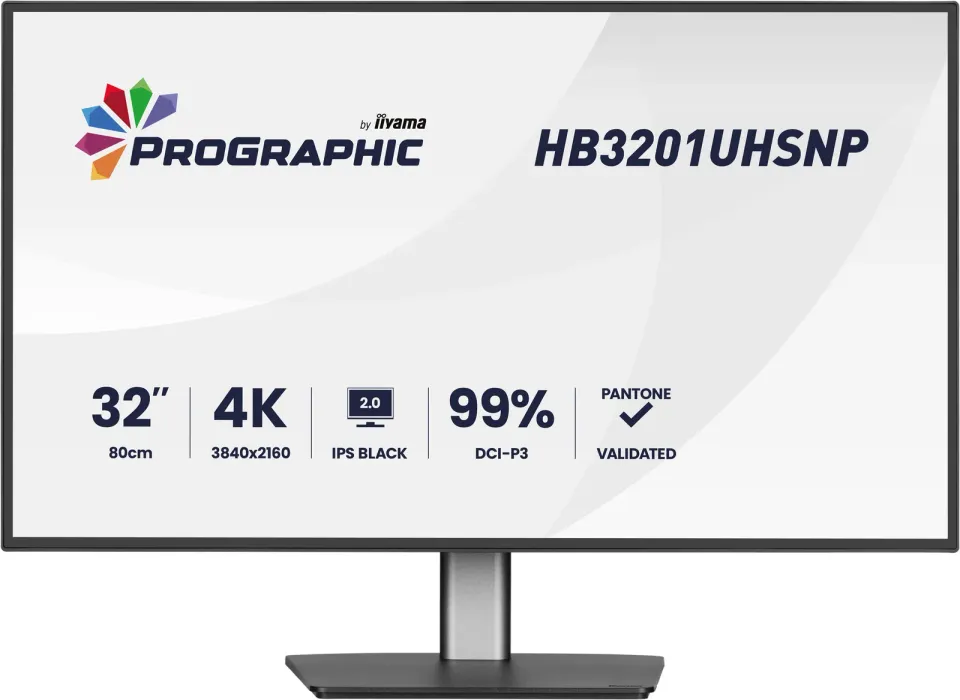 iiyama ProGraphic/HB3201UHSNP-B1/31,5"/IPS/4K UHD/60Hz/4ms/Černá/3R