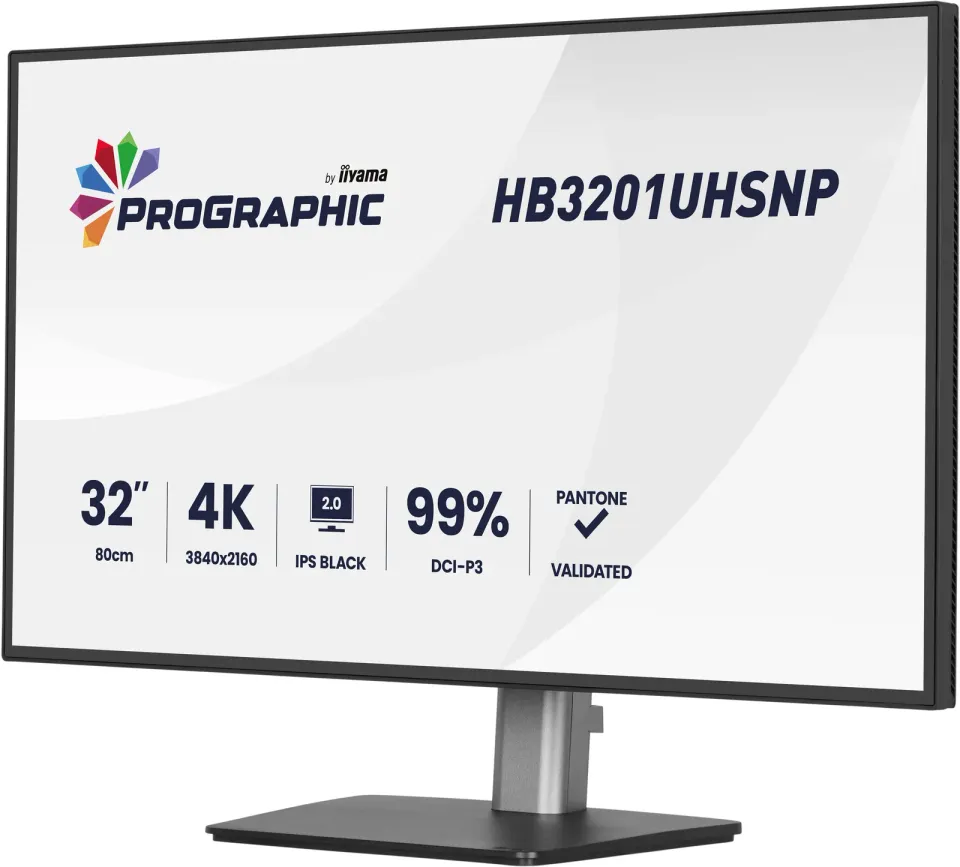 iiyama ProGraphic/HB3201UHSNP-B1/31,5"/IPS/4K UHD/60Hz/4ms/Černá/3R