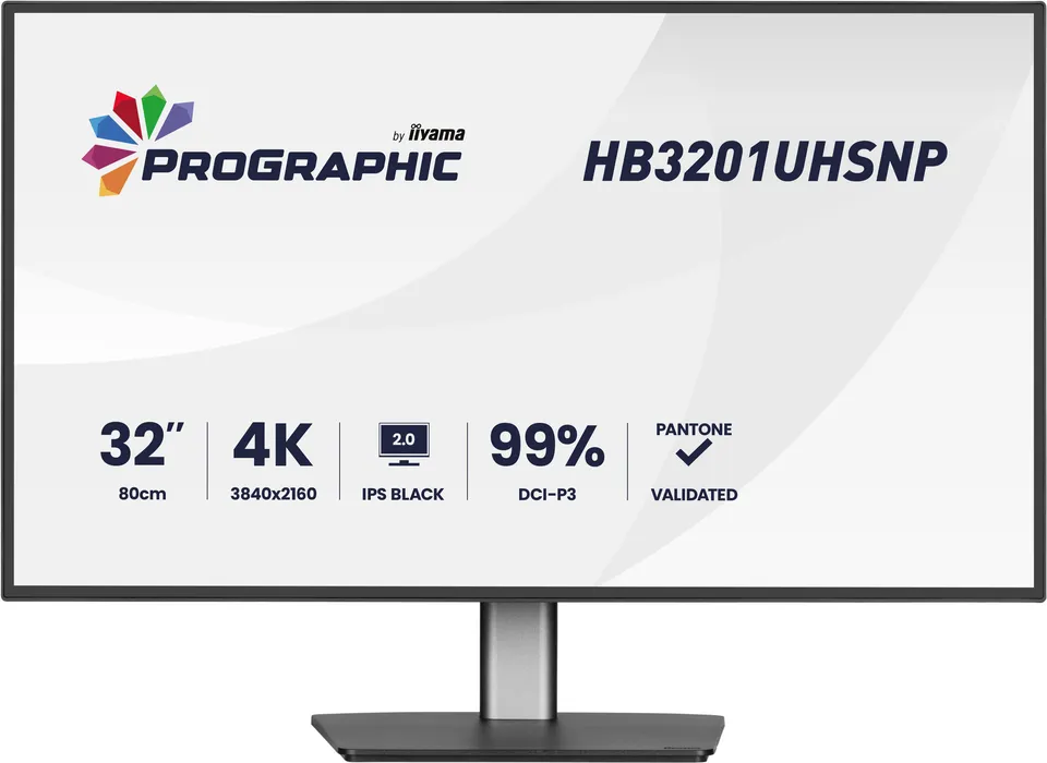 iiyama ProGraphic/HB3201UHSNP-B1/31,5"/IPS/4K UHD/60Hz/4ms/Černá/3R