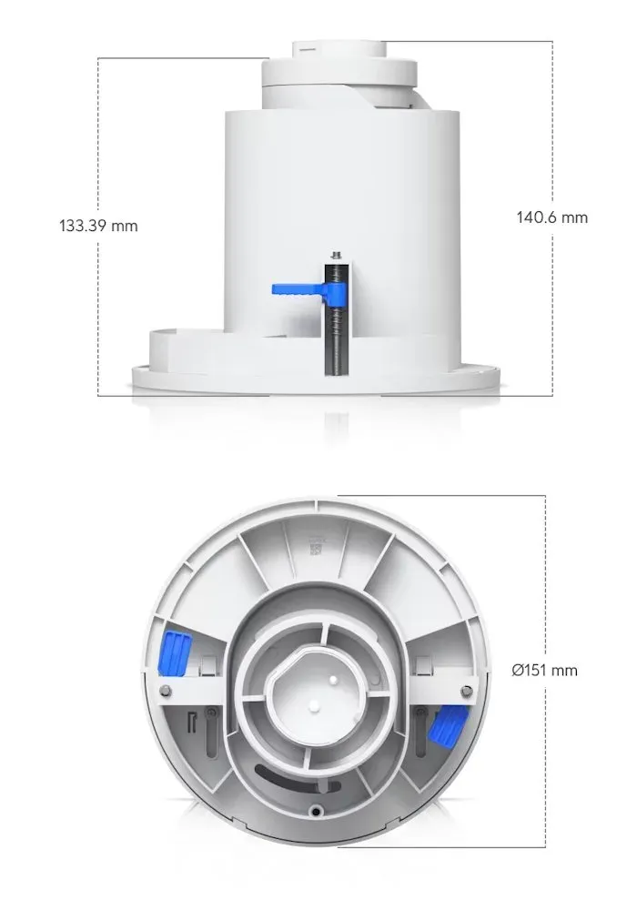 Ubiquiti UniFi G6 PTZ In-Ceiling Mount - Instalační krabice pro kameru UniFi G6 PTZ, stropní, zápustná, bílá
