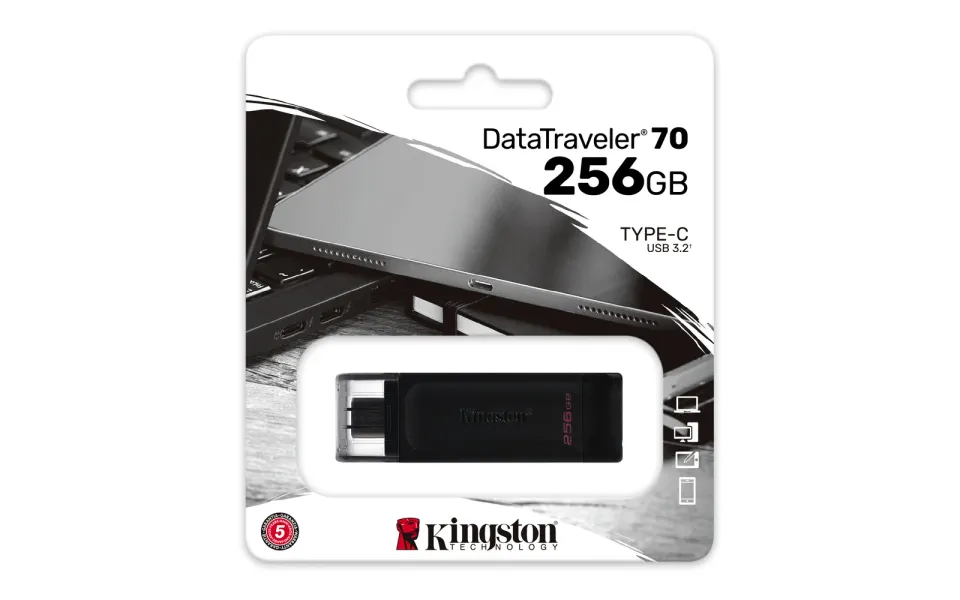 KINGSTON 256GB USB-C 3.2 Gen 1 DataTraveler 70