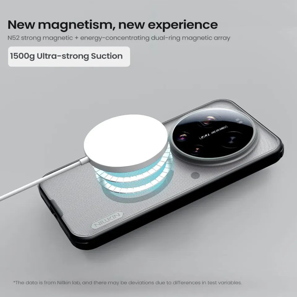 Nillkin Super Frosted PRO Magnetic Zadní Kryt pro Xiaomi 17 Ultra Transparent Black