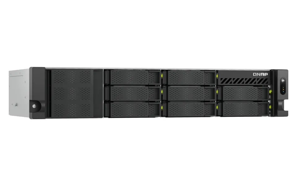 QNAP TS-h1065eU-RP-8G (Intel 4core, ZFS, 8GB DDR5 RAM, 8x SATA + 2x E1.S, 1x PCIe, 2x 2,5GbE)